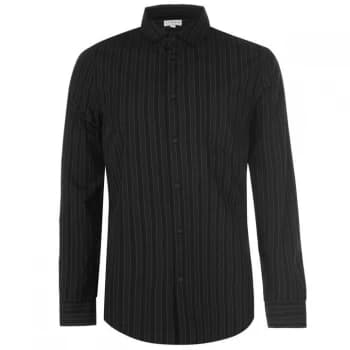 Linea Mens Eaton Tonal Stripe Shirt - Navy