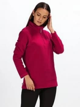 Regatta Sweethart Quarter Zip Fleece - Dark Pink , Dark Pink, Size 10, Women