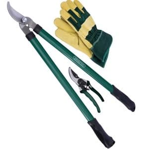 Draper 3 Piece Loppers44 Secateurs and Gloves Set