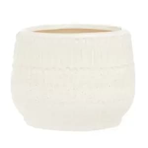 Interiors By Ph White Stoneware Planter
