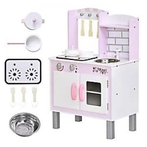 HOMCOM Kids Kitchen 350-081 Pink