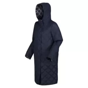 Regatta Orla Kiely Quilted Midi Reversible Jacket - Nvy/FlwPopNv