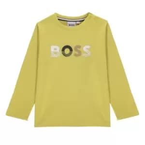 Boss Boss Long Sleeve Logo T-Shirt Infant Boys - Yellow