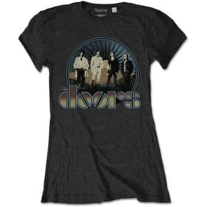 The Doors - Vintage Field Womens Large T-Shirt - Black