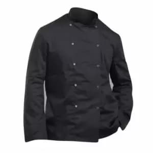 Dennys Mens Economy Long Sleeve Chefs Jacket / Chefswear (Pack of 2) (2XL) (Black)