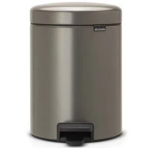 Brabantia newIcon 5L Pedal Bin - Platinum