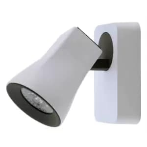 Netlighting Modern Spotlights White, Grey 1 Light with Sandy White, Sand Grey Sh