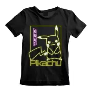 Pokemon - Pikachu Neon (Kids) 3-4 Years