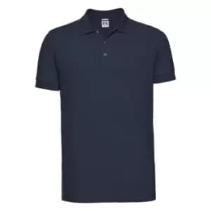 Russell Mens Stretch Short Sleeve Polo Shirt (M) (French Navy)