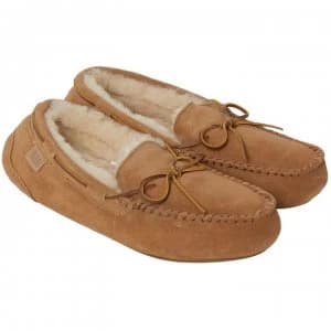Just Sheepskin Torrington Mocassin Slipper - Chestnut