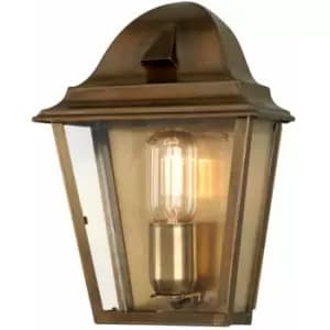 Loops - Outdoor IP44 Wall Light Aged Brass LED E27 100W d02500