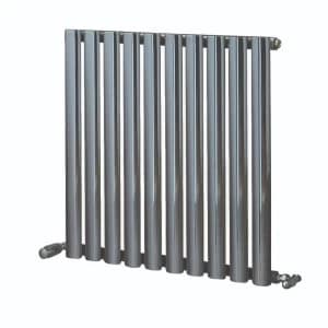 Towelrads Dorney Single Horizontal Radiator - Anthracite 600x592