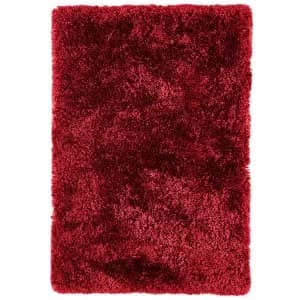 Asiatic Plush Shaggy Rug 120 x 170cm - Red