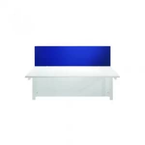 Jemini Blue 1600mm Straight Desk Screen Dimensions 1600mm x 28mm x