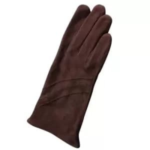 Eastern Counties Leather Womens/Ladies Sian Suede Gloves (L) (Brown)