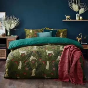 Furn. Tropica Cheetah Double Duvet Cover Set Cotton Multi