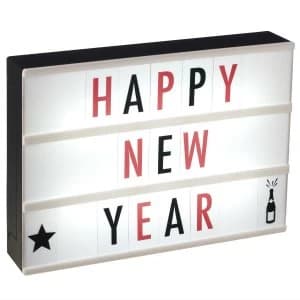 Gingersnap A5 Light Box with Black and Red Letters