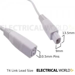 KnightsBridge Connection Leads for Knightsbridge T4 Fluorescent Link Light - 1m