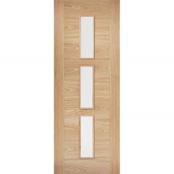 Sofia Internal Glazed Prefinished Oak 3 Lite Door - 762 x 1981mm