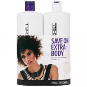 Paul Mitchell Extra Body Extra Body Daily Shampoo 1000ml and Daily Rinse 1000ml