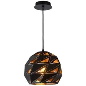 Lucide MALUNGA - Pendant Light - Ø25cm - 1xE27 - Black