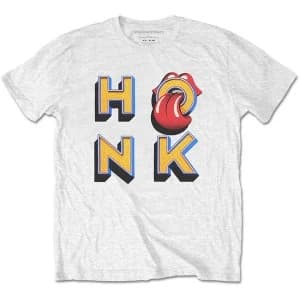The Rolling Stones - Honk Letters Mens Large T-Shirt - White