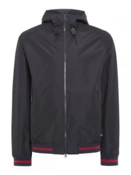 Mens Barbour Hooded Twent Jacket Blue