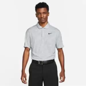 Nike Dri-FIT ADV Tiger Woods Mens Contour Print Golf Polo - Grey