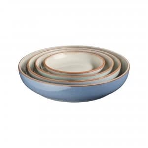 Denby Always Entertaining - The Blue Edit 4 Piece Nesting Bowl Set