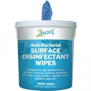 2Work Disinfectant Wipe Bucket 1000 EBSD1000