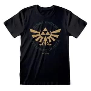 Legend of Zelda T-Shirt Hyrule Kingdom Crest Size S