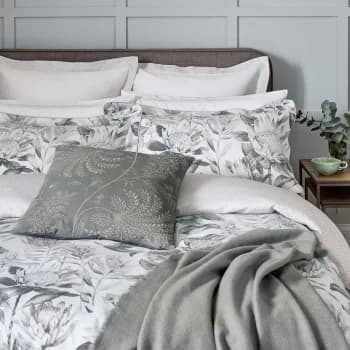 Sanderson King Protea Single Duvet Cover, Grey & Linen
