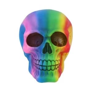 Rainbow Skull Ornament
