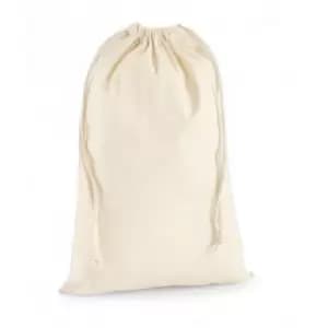 Westford Mill - Premium Cotton Stuff Bag (M) (Natural)