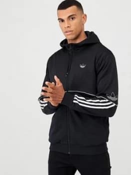 Adidas Originals Outline Full Zip Hoodie - Black