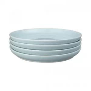 Intro Pale Blue Set Of 4 Medium Coupe Plate