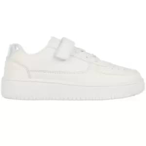 Fabric Via Childrens Trainers - White