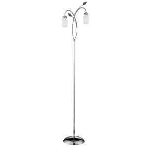 Searchlight Lighting Collection Jade 2-Light Floor Lamp - Chrome