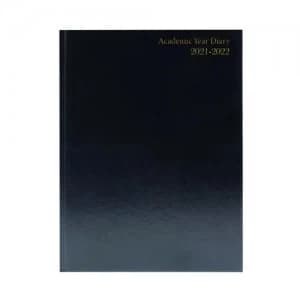 Academic Diary Day Per Page A5 Black 2021-22 KF1A5ABK21