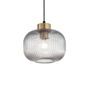 Mint-2 Indoor Glass DomeCeiling Pendant Lamp 1 Light Smokey, E27