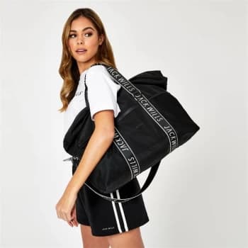 Jack Wills Active Gym Holdall Bag - Black