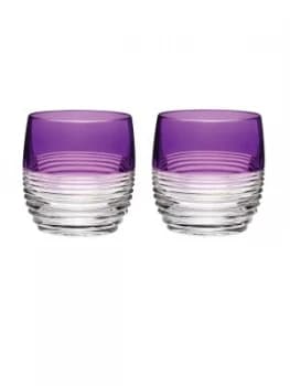 Waterford Mixology circon purple tumbler set of 2 Purple