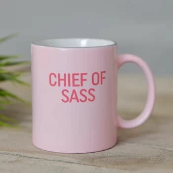 The Office Pink Mug - Chief Of Sass
