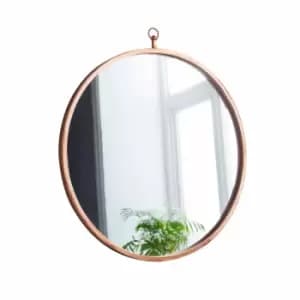 Native Home & Lifestyle Pink Copper Round Mirror