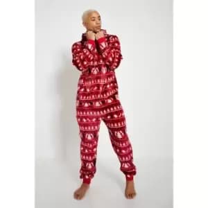I Saw It First Family Mens Polar Fleece - Red