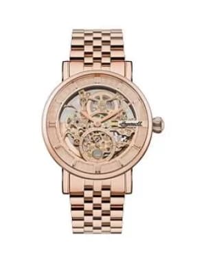 Ingersoll Ingersoll 1892 The Herald Stainless Steel Mens Watch, Rose Gold, Men