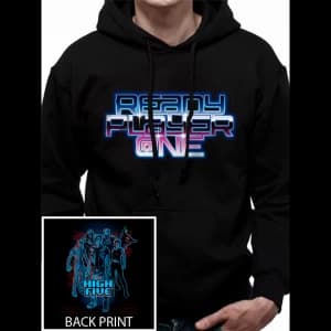 Ready Player One - High Five Mens Large Hooded Sweatshirt - Black