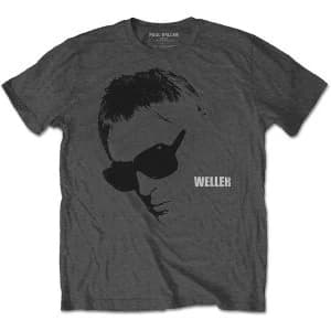 Paul Weller - Glasses Picture Mens Large T-Shirt - Charcoal Grey