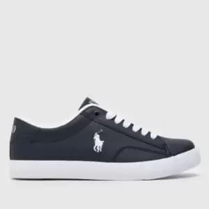 Polo Ralph Lauren Navy & White Theron V Boys Youth Trainers