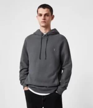 AllSaints Mens Raven Pullover Hoodie, Mercer Green, Size: M